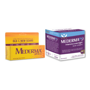 Mederma PM Intensive Overnight Scar Cream 30 Gram & Mederma SPF 30 Sunscreen & Scar Cream 20 Gram